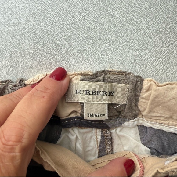 Kid baby polo long sleeves + short adjustable belt 1/3 months Burberry brown - Picture 3 of 3